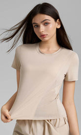 Solid Color Short Sleeve Sports T-Shirt