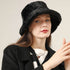Faux Fur Winter Bucket Hat Fuzzy Warm Fisherman Cap -