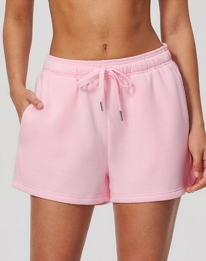 High Waist Loose Lounge Shorts with Pockets