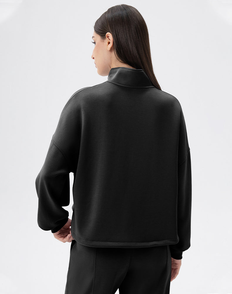 Half Zipper Casual Long Sleeve Sweatshirts