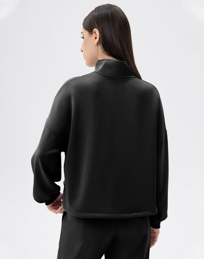 Half Zipper Casual Long Sleeve Sweatshirts