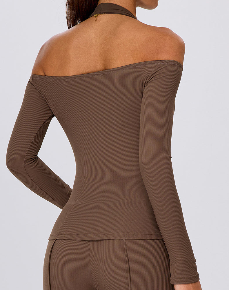 Off The Shoulder Long Sleeve Shirts