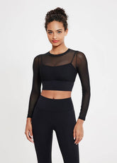 Mesh Long Sleeve Workout T-Shirt