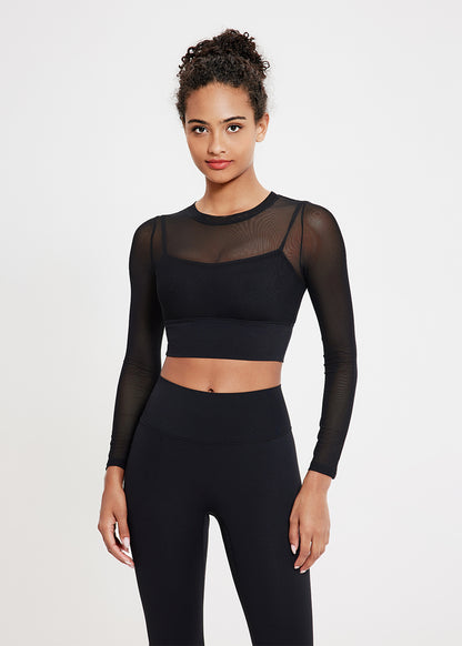 Mesh Long Sleeve Workout T-Shirt