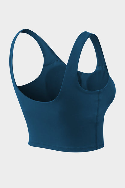 Longline Crop Tops with Built-in Bra - Stylish &amp; Supportive Tops