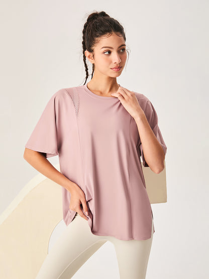 Mesh Short Sleeved Sports Loose T-Shirt