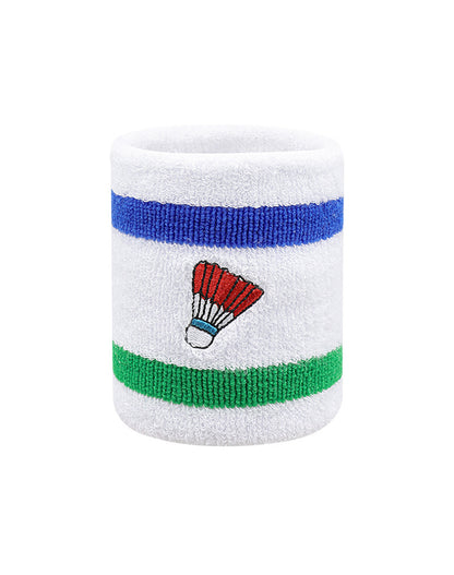Badminton Embroidery Sports Wristband Set