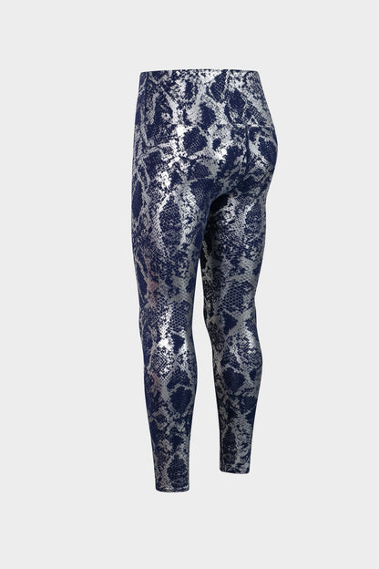 Snakeskin Print Yoga Leggings - Trendy &amp; Comfortable Workout Wear