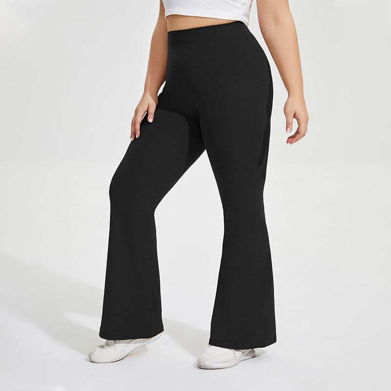 Plus Size High Waist Flared Yoga Pants | Comfortable and Stylish Fit