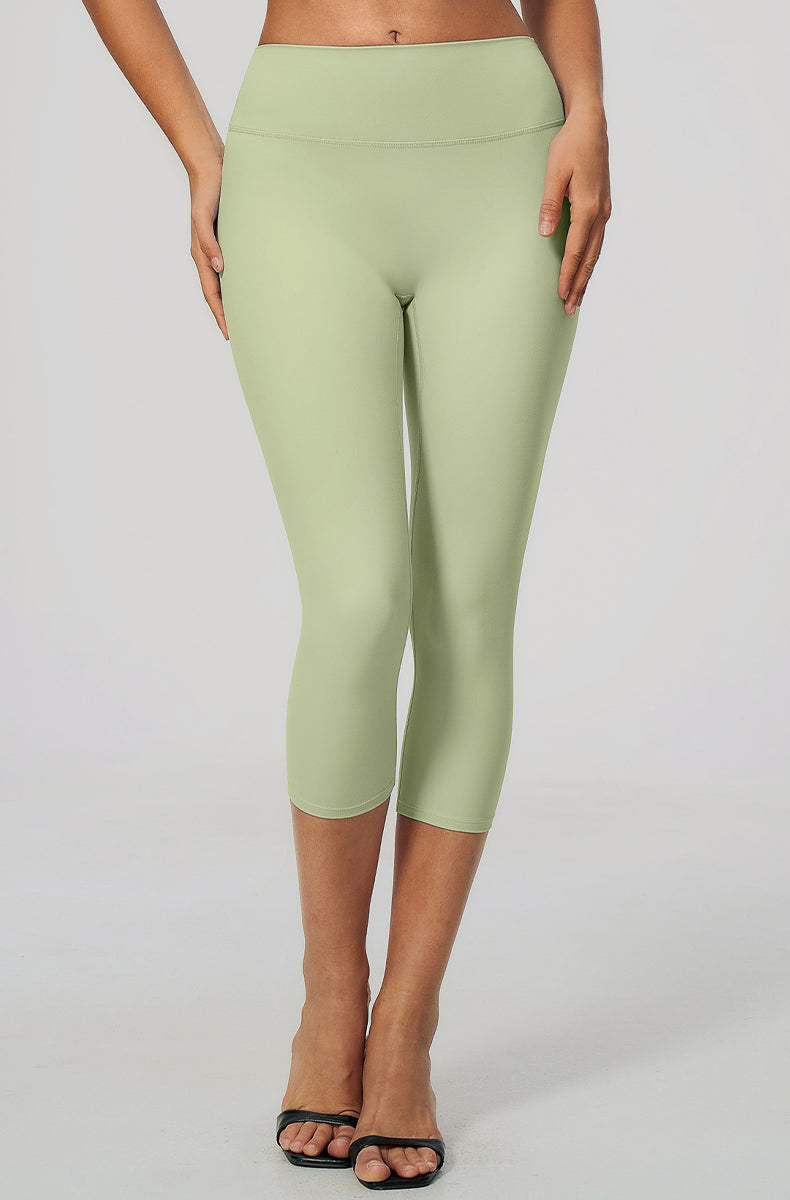 Tummy Control High Waisted Capri Yoga Leggings