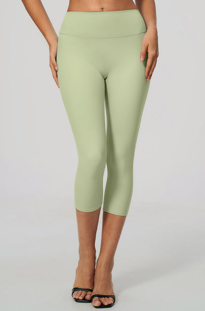 Tummy Control High Waisted Capri Yoga Leggings
