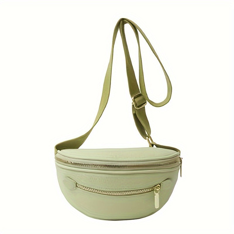 Solid Color Casual Crossbody Bag