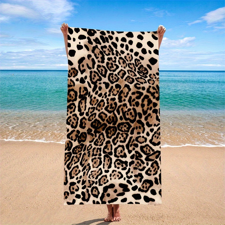 Leopard Print Beach Towel