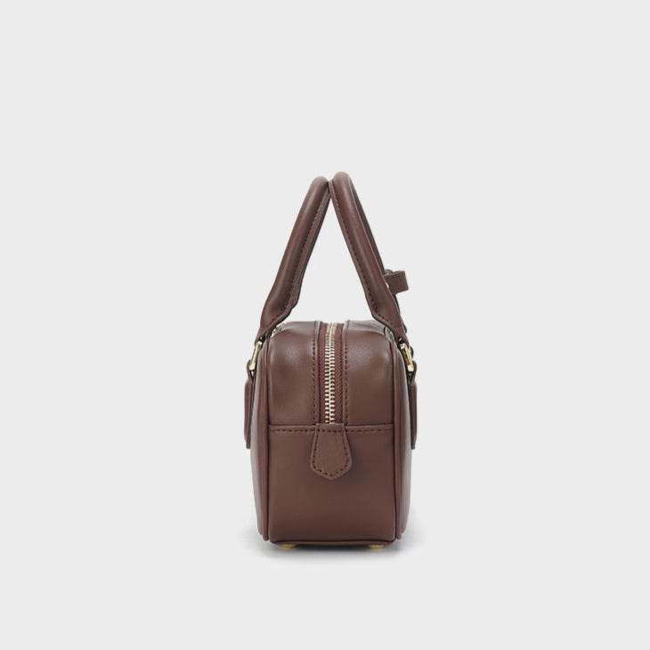 Retro Leather Handle Shoulder Bag | Classic Style with Modern Flair