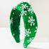 Christmas Wide Headband Snowflake Knotted Hair Accessories