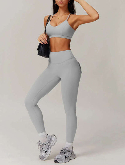 Fashion Yoga Set with Sports Bra and Legging | Perfect for Workout