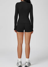 Sports Wear with Long Sleeve T-Shirt and Shorts
