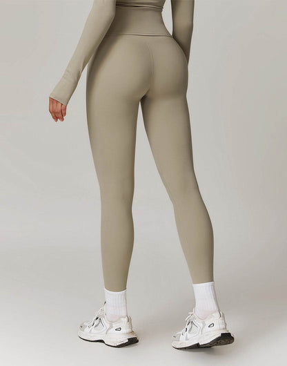 No Front Seam High Waist Sports Leggings
