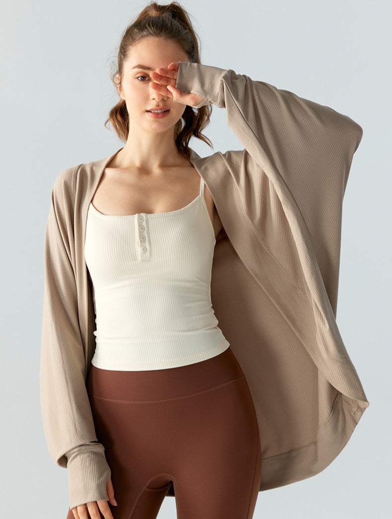 Sport Shawl with Thumb Cuffs | Stylish &amp; Functional Activewear