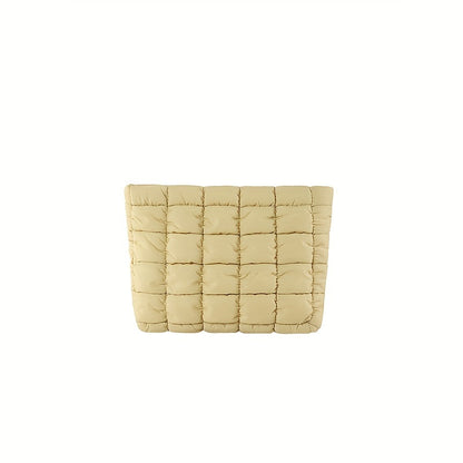 Puffy Quilted Clutch Bag