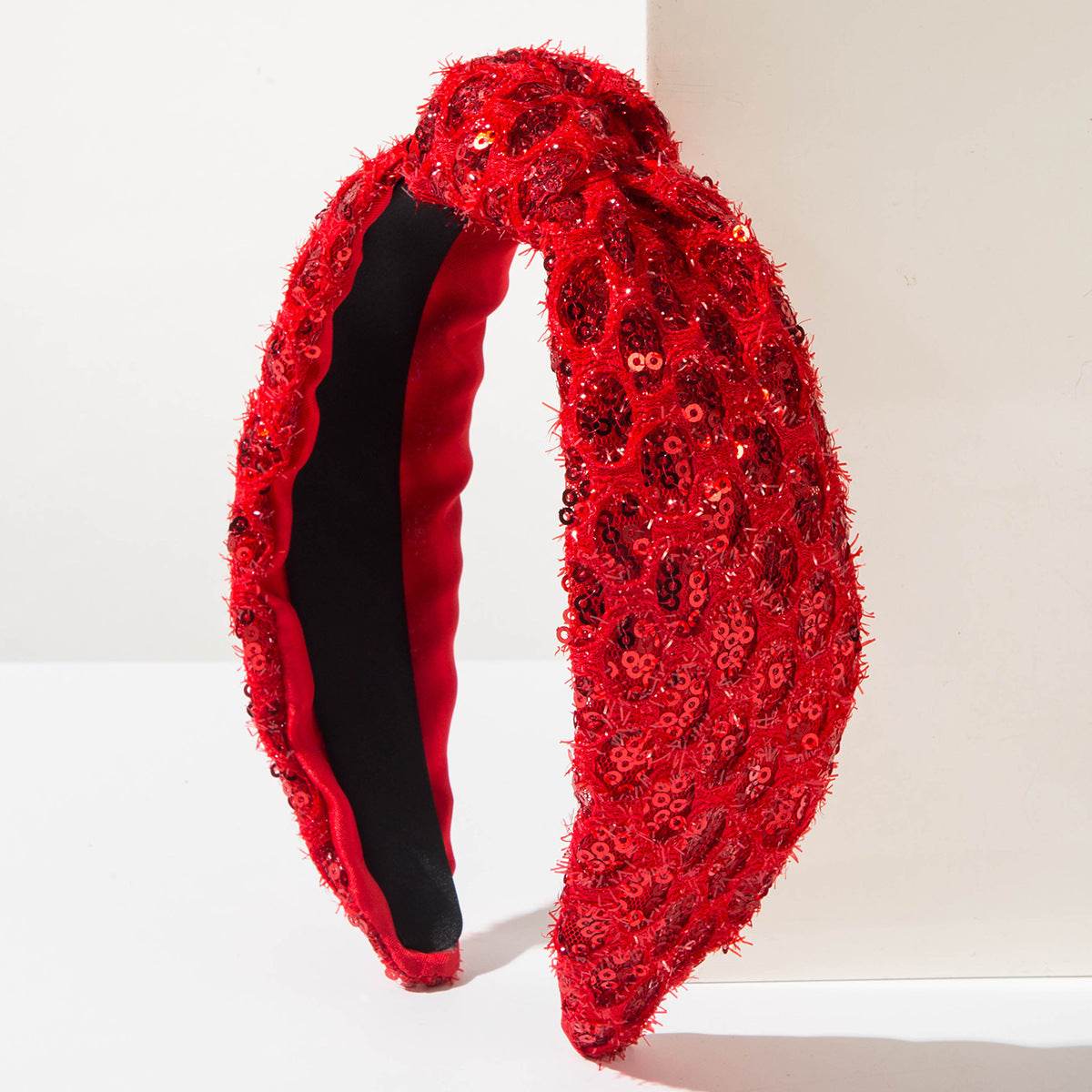 Sequin Headbands Sparkly Top Knot Hairbands Hair Accessories