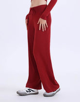 High Waist Wide Leg Pants Lounge Sweatpants with Drawstring
