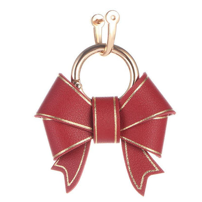 PU Leather Cute Bow Key Charm |  Perfect for Bag &amp; Key Decoration