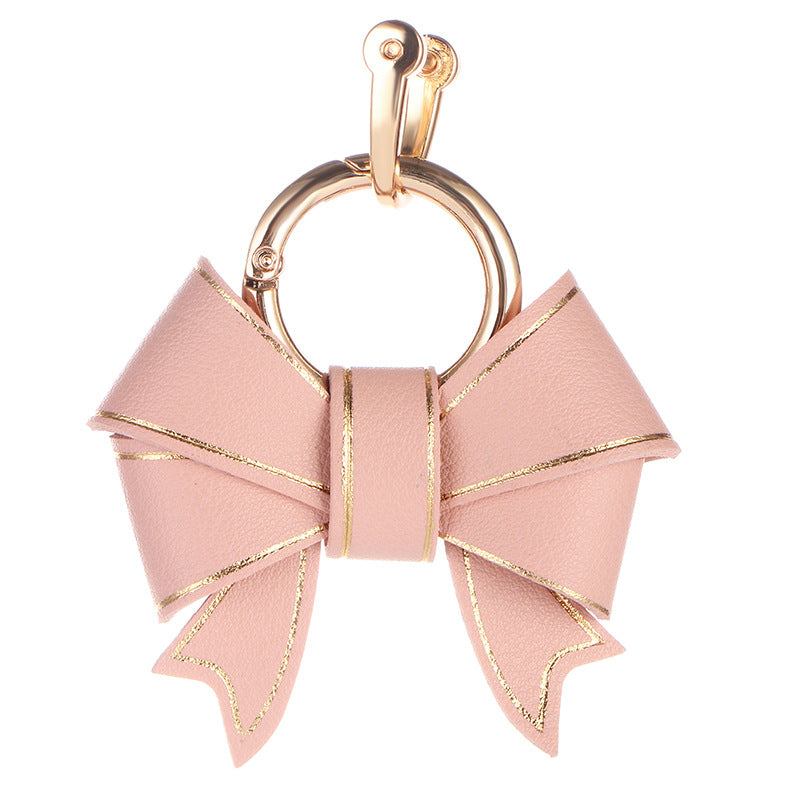 PU Leather Cute Bow Key Charm |  Perfect for Bag &amp; Key Decoration