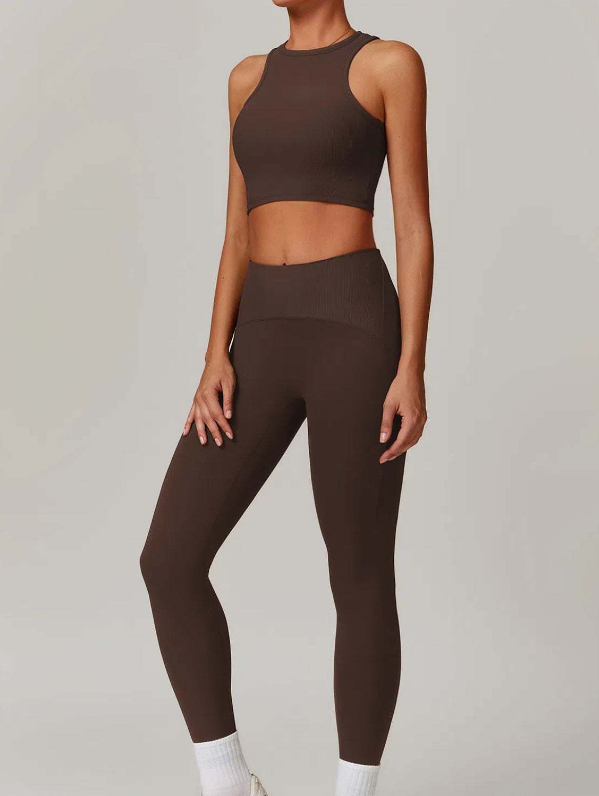 2 Piece Sports Set with Bra and Leggings | Perfect for Gym and Yoga