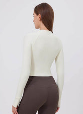 Standing Collar Zipper Yoga Jacket