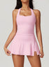 Athletic Set with Racerback Vest and A-line Skirt