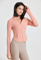 Long Sleeves Sports Hoodie with Thumb Holes