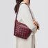 PU Woven Bucket Tote Handbag -