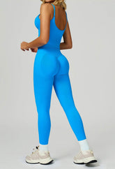Sport Set with Color Block Tank Top and Legging