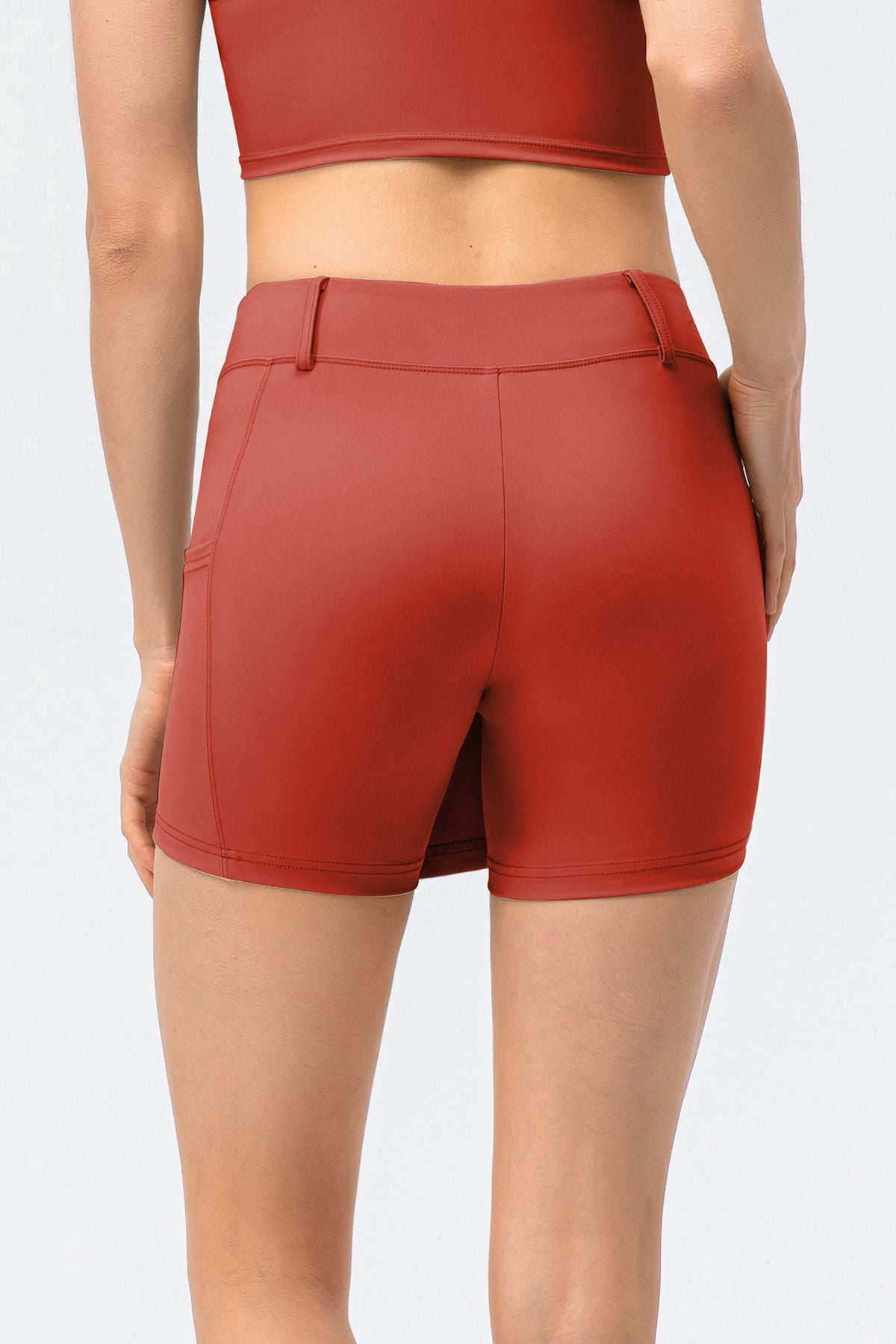 Mid-Waist Split Front Skort