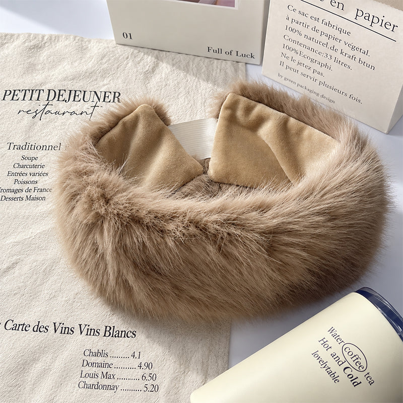 Faux Fur Elastic Ear Warmer Head Band