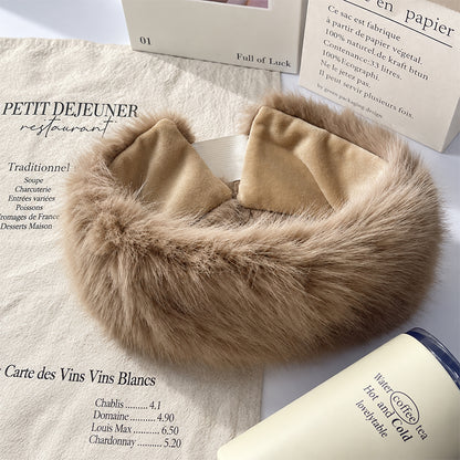 Faux Fur Elastic Ear Warmer Head Band