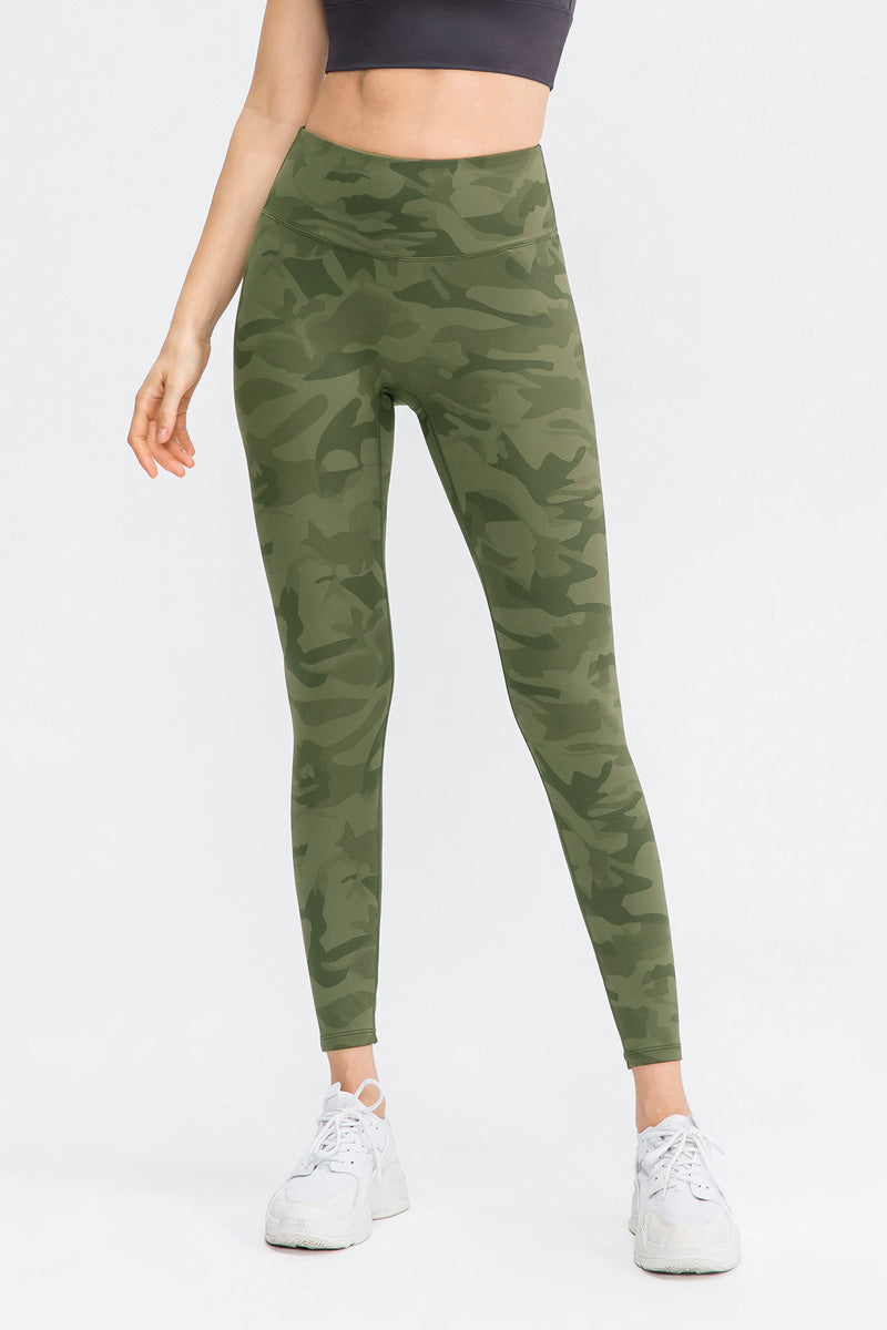 Camo High-Rise Ankle Leggings - Fashionable and Comfy Legging Option