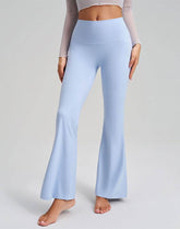 High Waisted Yoga Flare Pants Fake Two Piece Pant with Skirt