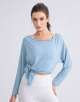 Long Sleeve Tops Loose Fit Yoga Shirts