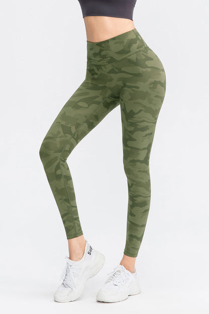 Camo High-Rise Ankle Leggings - Fashionable and Comfy Legging Option