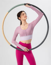 Cropped Button Cardigan Long Sleeve Casual Soft Knit