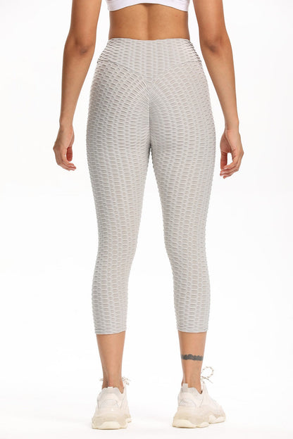 High Waisted Cropped Butt Lifting Leggings for All Day Comfort