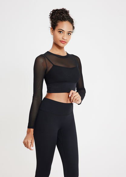 Mesh Long Sleeve Workout T-Shirt