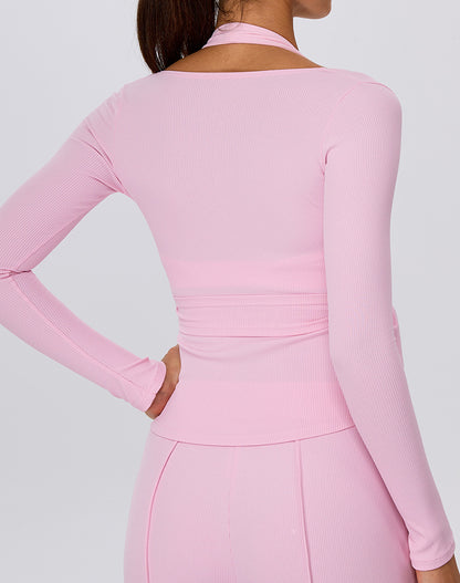 Cross Strap Pilates Long Sleeve Shirts