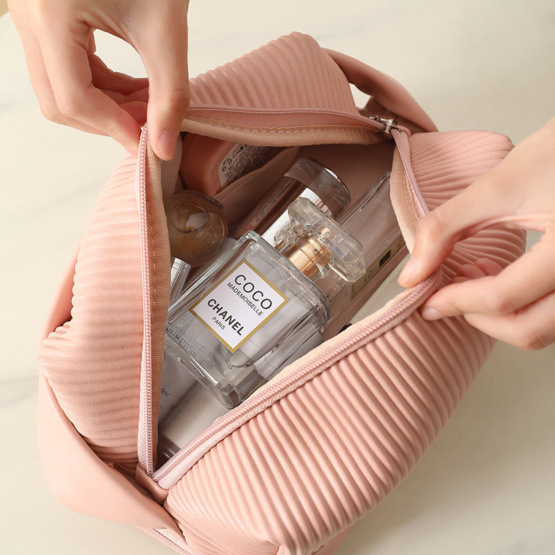 Cream Toast Makeup Organizer Bag