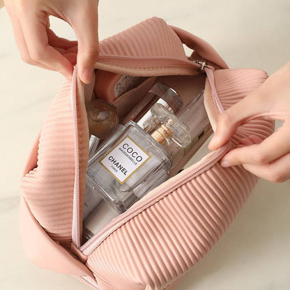 Cream Toast Makeup Organizer Bag