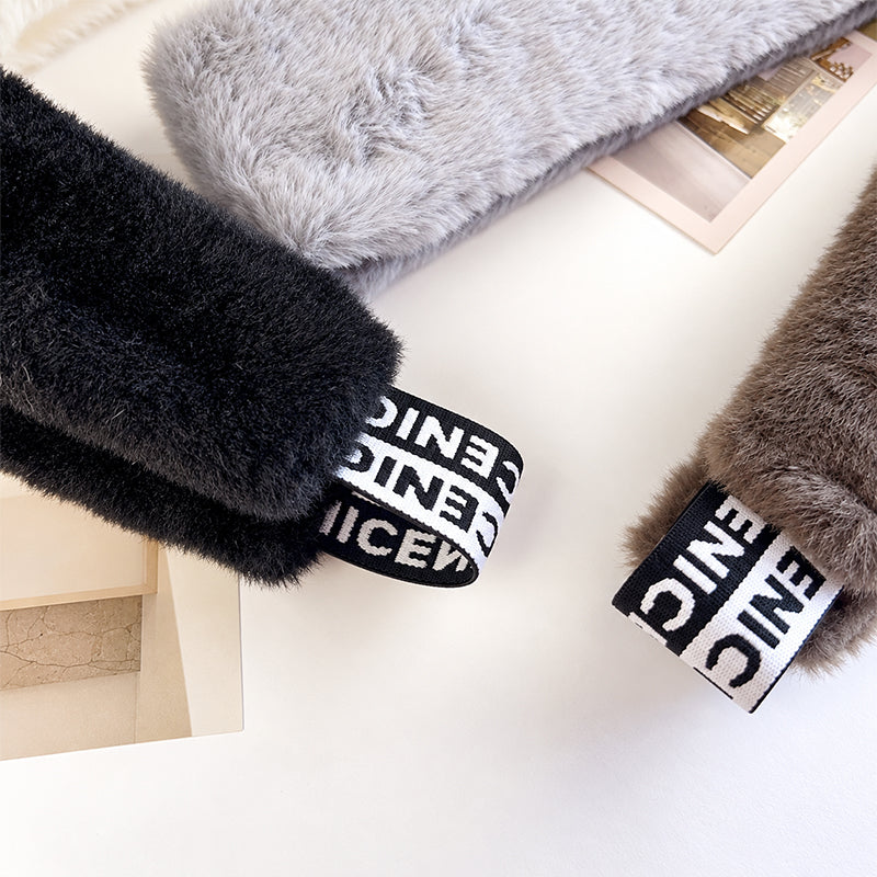 Faux Fur Furry Ear Headbands Elastic Hairbands