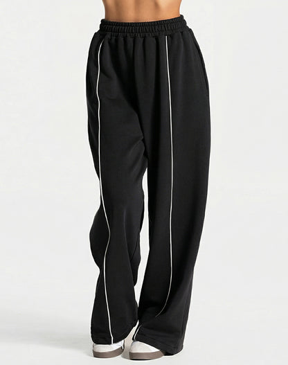 High Waist Wide Leg Lounge Sweatpants with Pockets