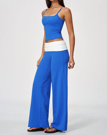 2 Piece Tank Top and Flare Pant Pilates Outfit Sets